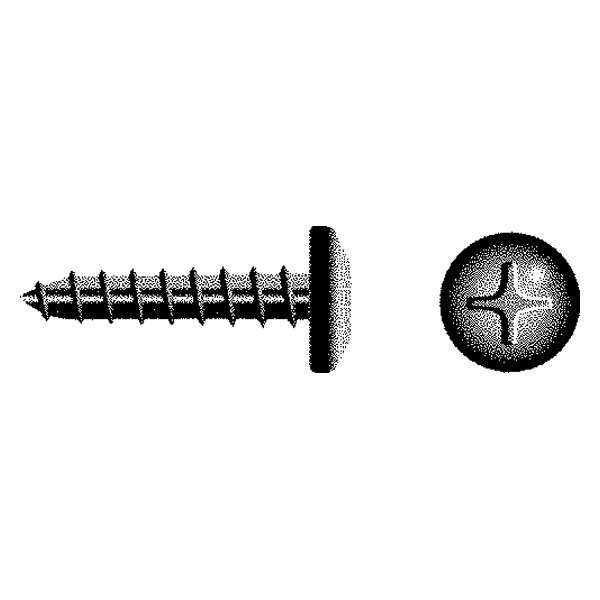 Seachoice® - #6 x 1/2" Stainless Steel Phillips Pan Head SAE Self-Tapping Screws in Blister Pack (100 Pieces)