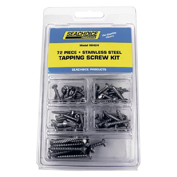 Seachoice® - Stainless Steel Tapping Screw Assortment (72 Pieces)