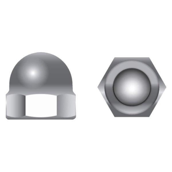 Seachoice® - 1/4"-13 Stainless Steel (18-8) SAE Acorn Cap Nut (10 Pieces)