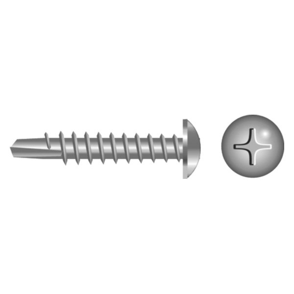 Seachoice® - #10 x 3/4" Hardened Stainless Steel Phillips Pan Head SAE Self-Drilling Screws (100 Pieces)
