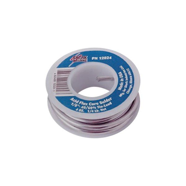 Shark® - 0.125" x 16 oz. 40/60 Non-Electrical Repair Acid Flux Core Solder