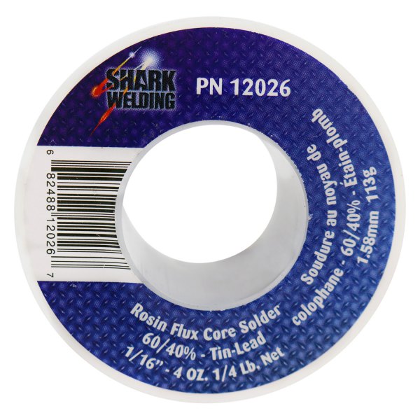 Shark® - 0.125" x 4 oz. 60/40 Electrical Repair Rosin Flux Core Solder