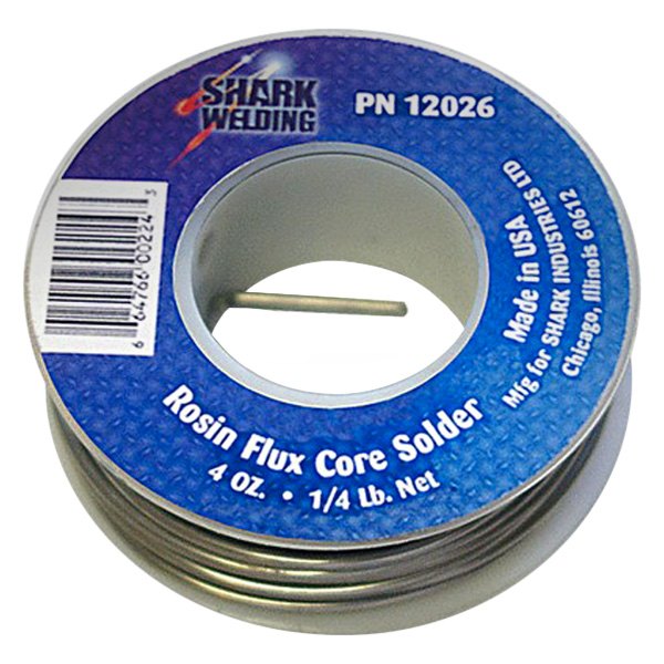 Shark® - 0.125" x 16 oz. Silver Bearing Electrical Repair Rosin Flux Core Solder