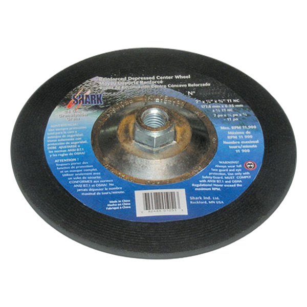 Shark® - 4-1/2" x 1/4" x 5/8"-11 Aluminum Oxide Type 27 Grinding Wheel