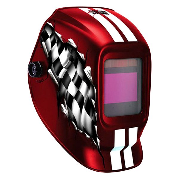 Shark® - Red "Racing" Print Expert Auto-Darkening Welding Helmet with 800S Lens
