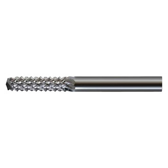 Shark® - 1/4" Cylinder-Shaped Diamond Cut Router Carbide Burr