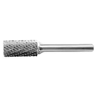 Shark® - 1/2" Cylinder-Shaped Double Cut Carbide Burr with Plain End