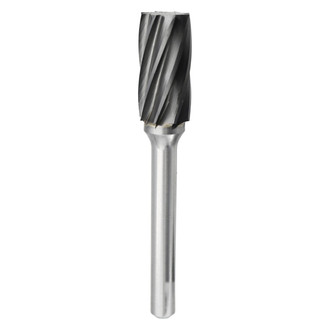 Shark® - 1/2" Cylinder-Shaped Aluminum Cut Carbide Burr with Plain End