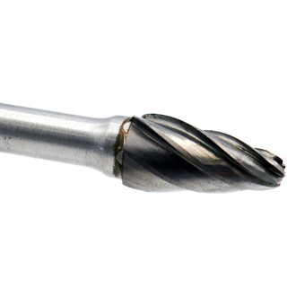 Shark® - 3/8" Tree-Shaped Aluminum Cut Extended Length Carbide Burr
