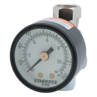 Sharpe Spray Guns® - 1/4" NPSM 36AAV-HV High Volume Air Adjusting Regulator with Gauge 36AAV-HV