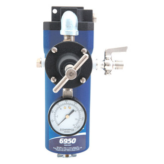 Sharpe Spray Guns® - 5 Micron 1/2" (F) NPT x 1/4" (F) NPT Steel Bowl Air Control Unit with Gauge