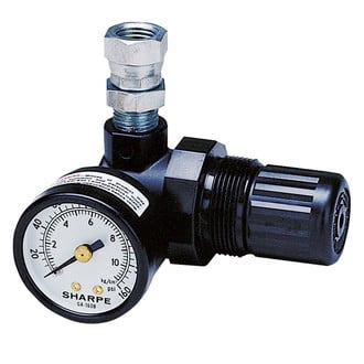 Sharpe Spray Guns® - 0 to 160 psi Mini 16C-MR Air Regulator with Gauge