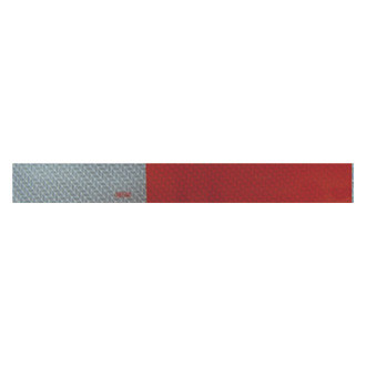 Sharpline® - 1.5' x 2" Red/Silver Conspicuity Reflective Strips (20 Pieces)