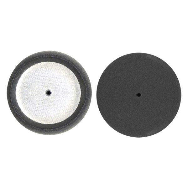 SM Arnold® - Speedy Foam™ 3-1/2" Micro Foam Black Curved Edge Polishing Pad with Loop Backing (3 Pieces)