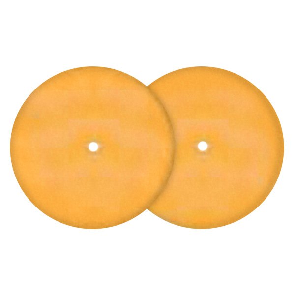 SM Arnold® - Speedy Foam™ 3-1/2" Micro Waffle Euro Foam Orange Curved Compounding Pad (2 Pieces)
