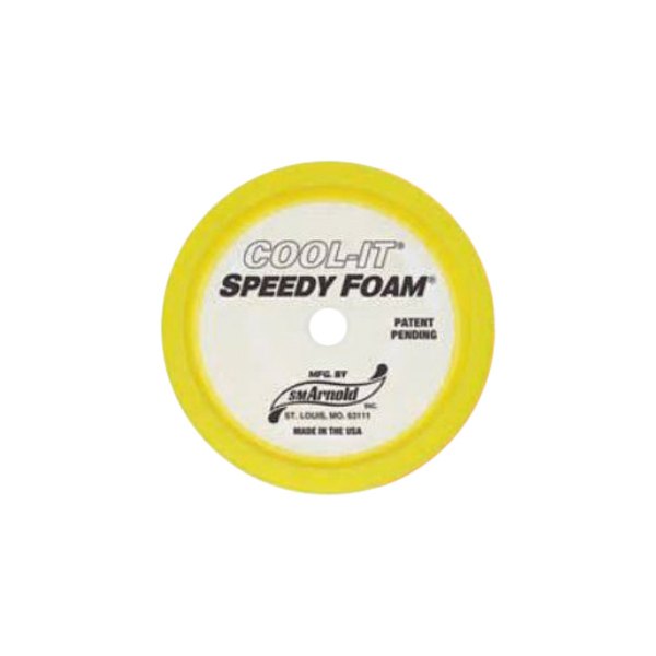 SM Arnold® - Cool-It™ 8" 50 PPI Foam Yellow Recessed Buffing Pad