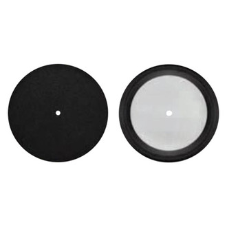 SM Arnold® 44-643 - Speedy Foam™ 3-1/2" Micro Foam Black Curved Edge Polishing Pad with Loop Backing