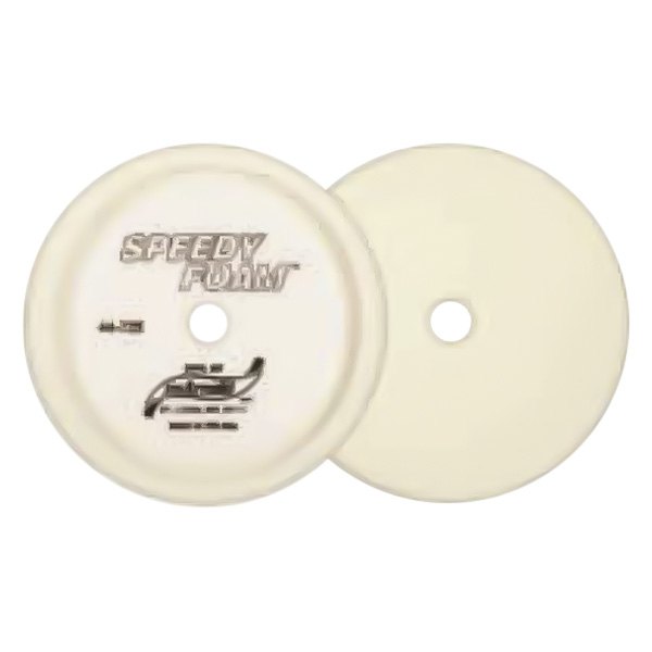 SM Arnold® - Speedy Foam™ 8" White 100 PPI Foam Recessed Loop Polishing Pad