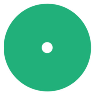 SM Arnold® - Velocity™ 7" 60 PPI Foam Green DX Coned Loop Buffing Pad
