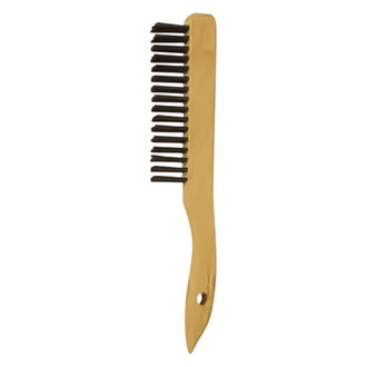 SM Arnold® - 10" Carbon Steel Curved Handle Professional Scratch Brush