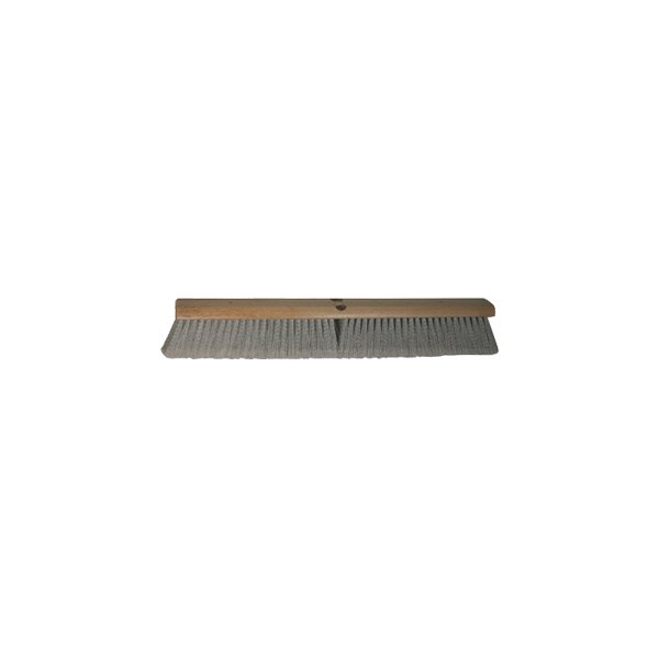 SM Arnold® - 36" Soft Sweep Polystyrene Indoor Hardwood Block Push Broom Head with 3" Soft Gray Flagged-tip Bristles