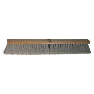 SM Arnold® - 36" Soft Sweep Polystyrene Indoor Hardwood Block Push Broom Head with 3" Soft Gray Flagged-tip Bristles