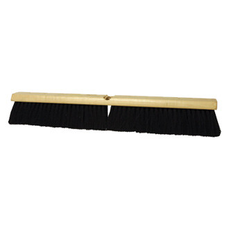 SM Arnold® - 24" Soft Sweep Indoor/Outdoor Hardwood Block Push Broom Head with 3" Black Tampico Bristles
