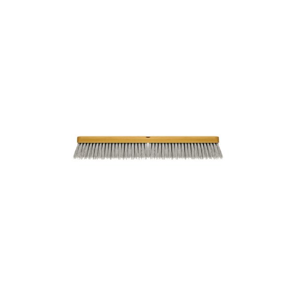 SM Arnold® - 24" Soft Sweep Indoor Hardwood Block Push Broom Head with 3" Soft Gray Flagged-tip Bristles