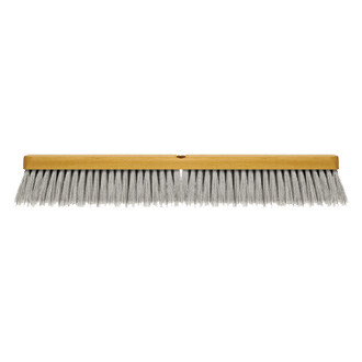 SM Arnold® - 24" Soft Sweep Indoor Hardwood Block Push Broom Head with 3" Soft Gray Flagged-tip Bristles