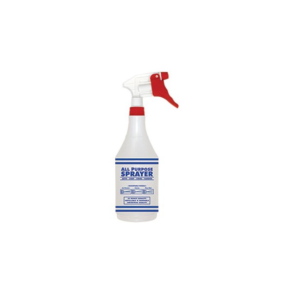 SM Arnold® - 24 oz. Red/White Trigger Sprayer Assembly with 9-1/4" Dip Tube Length and Standard Strainer