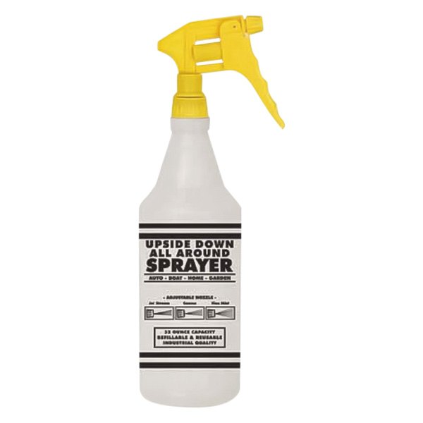 SM Arnold® - 32 oz. Yellow Upside Down Trigger Sprayer Assembly with 9-1/4" Dip Tube Length and Standard Strainer