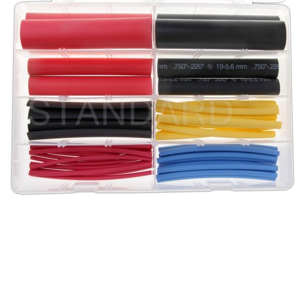Standard® - 6" x 1/32" to 3/10" 3:1 Polyolefin Multi-Color Thin Wall and Heavy Wall Heat Shrink Tubing Set