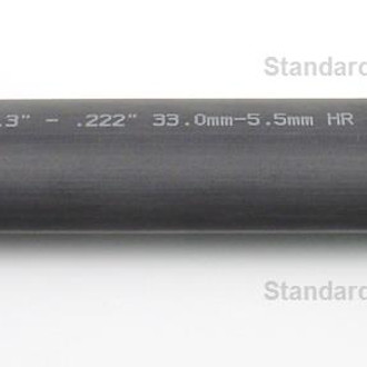 Standard® - 12" x 1-19/64" 6:1 Polyolefin Black Heavy Wall Heat Shrink Tubings with Adhesive Coating