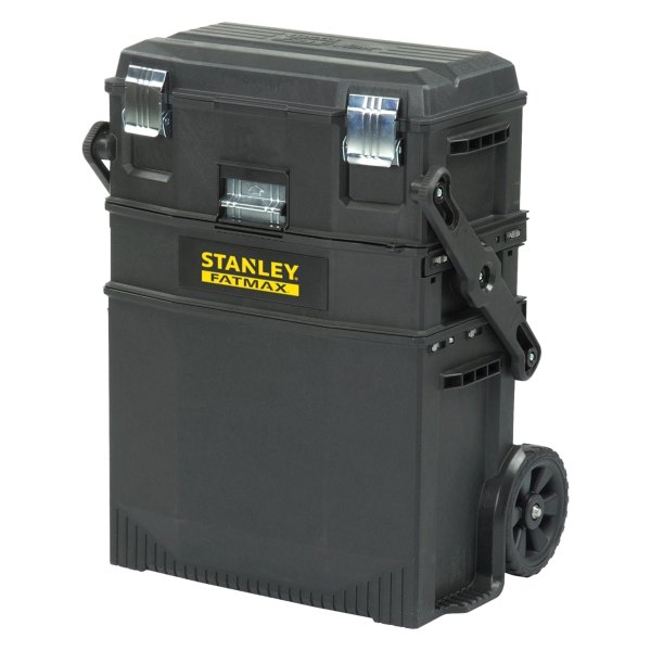 Stanley Tools® - Fatmax™ 4-in-1 Plastic Rolling Tool Boxes with Tool Tray (21.5" W x 16" D x 25" H)