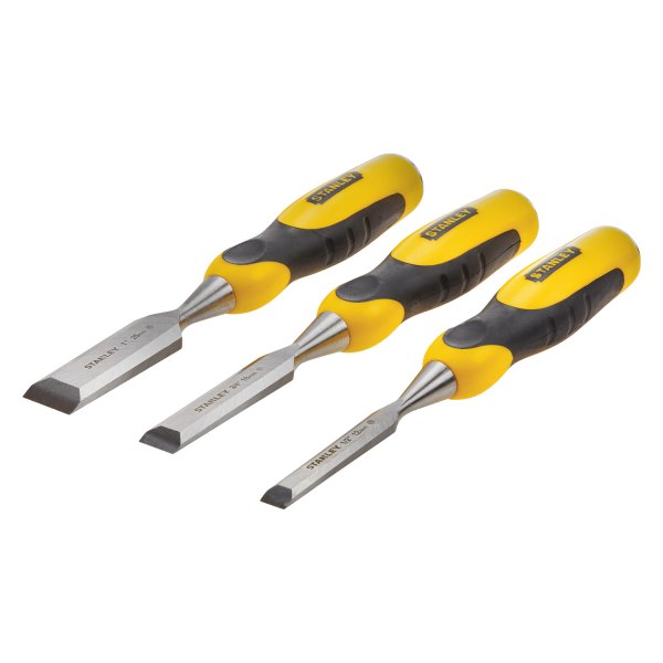 Stanley Tools® - 3-piece 1/2" to 1" Woodworking Chisel Set