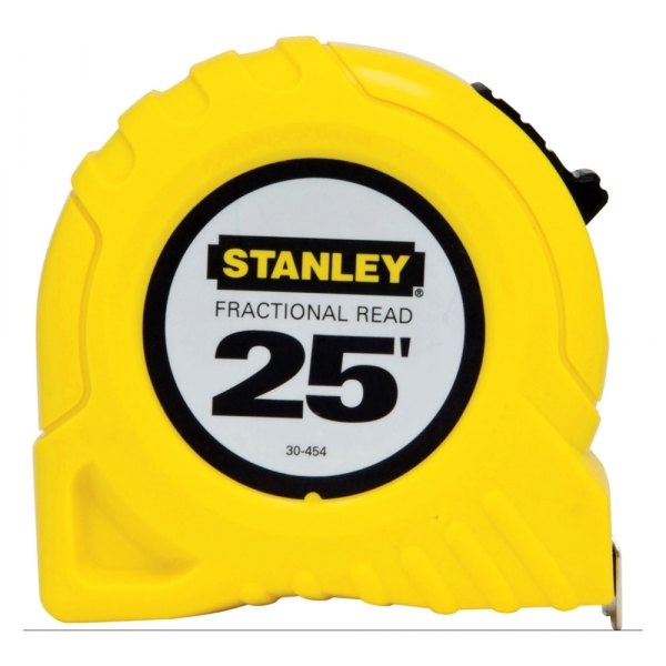 Stanley Tools® - 25' SAE Yellow Fractional Read Measuring Tape
