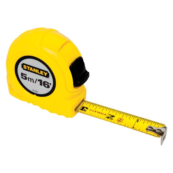 Stanley Tools® - 16' (5 m) SAE/Metric Yellow High Impact Measuring Tape