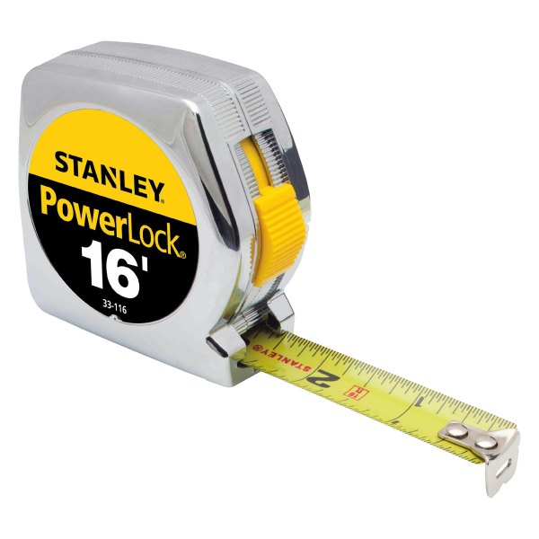 Stanley Tools® - PowerLock™ 16' SAE Pocket High Impact Measuring Tape