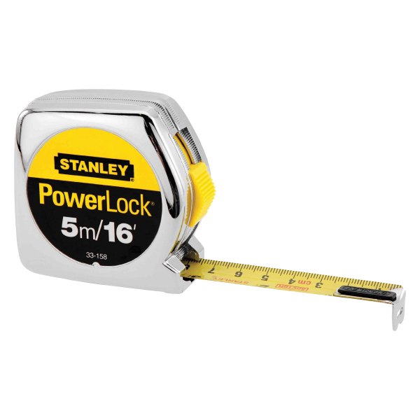 Stanley Tools® - PowerLock™ 16' (5 m) SAE/Metric High Impact Measuring Tape