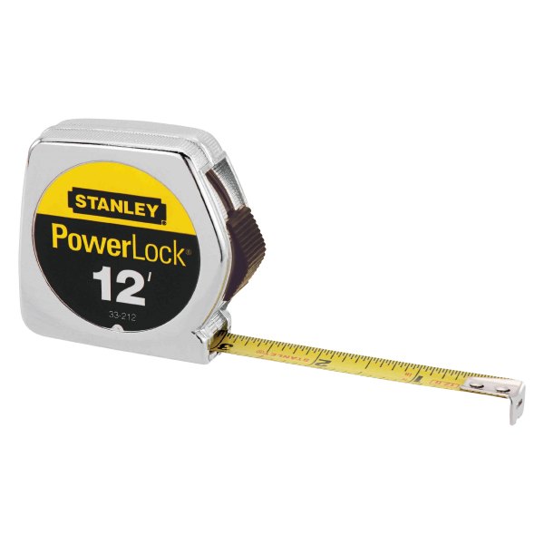 Stanley Tools® - PowerLock™ 12' SAE Cast-Metal Measuring Tape
