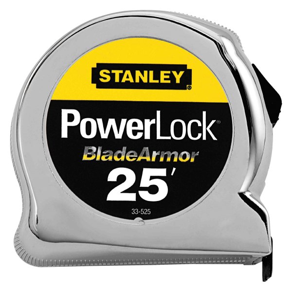 Stanley Tools® - PowerLock™ 25' SAE Chrome Blade Armor Measuring Tape