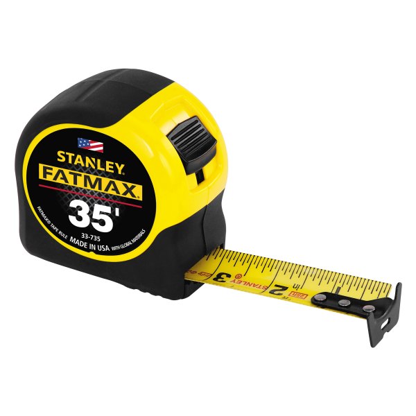 Stanley Tools® - FATMAX™ 35' SAE Yellow/Black Durable High Impact Measuring Tape