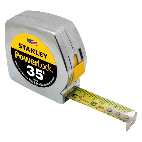 Stanley Tools® - PowerLock™ 35' SAE Chrome High Impact Measuring Tape