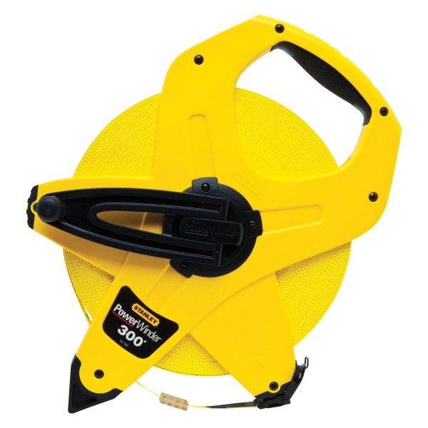 Stanley Tools® - PowerWinder™ 300' SAE Yellow Fiberglass Open Reel Measuring Tape