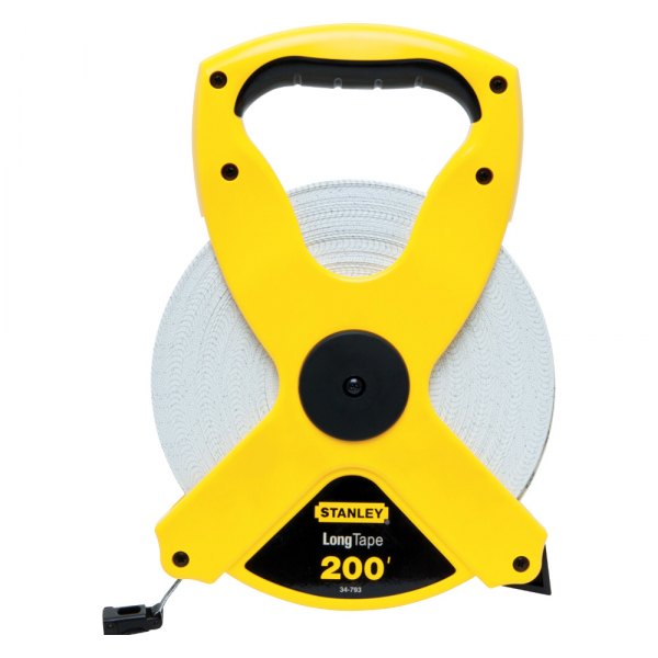 Stanley Tools® - 200' SAE Yellow Fiberglass Open Reel Measuring Tape