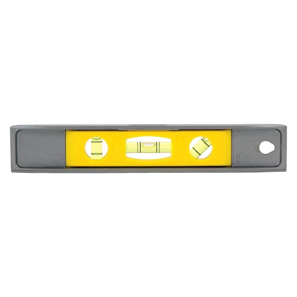 Stanley Tools® - 9" Silver/Yellow Bubble Aluminum Magnetic Torpedo Level with 45° Vial 