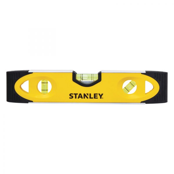 Stanley Tools® - 9" Yellow/Black Bubble Aluminum Magnetic Torpedo Level with 45° Vial 