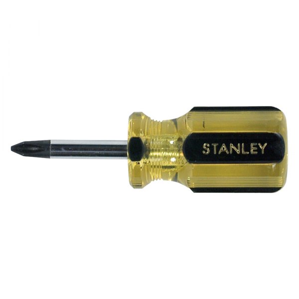 Stanley Tools® - 100 Plus™ PH2 Dipped Handle Stubby Phillips Screwdriver