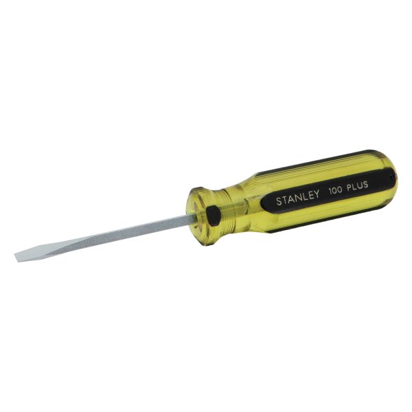 Stanley Tools® - 100 Plus™ 3/16" x 6-3/4" Multi Material Handle Slotted Screwdriver