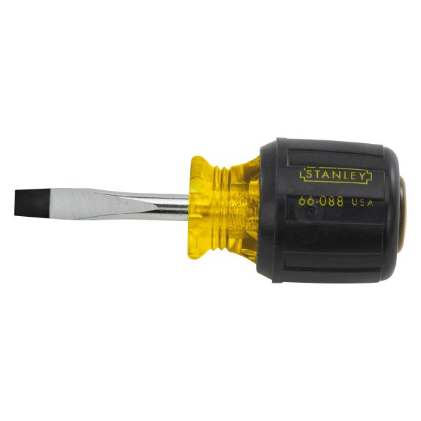Stanley Tools® - 1/4" x 1-1/2" Multi Material Handle Stubby Slotted Screwdriver